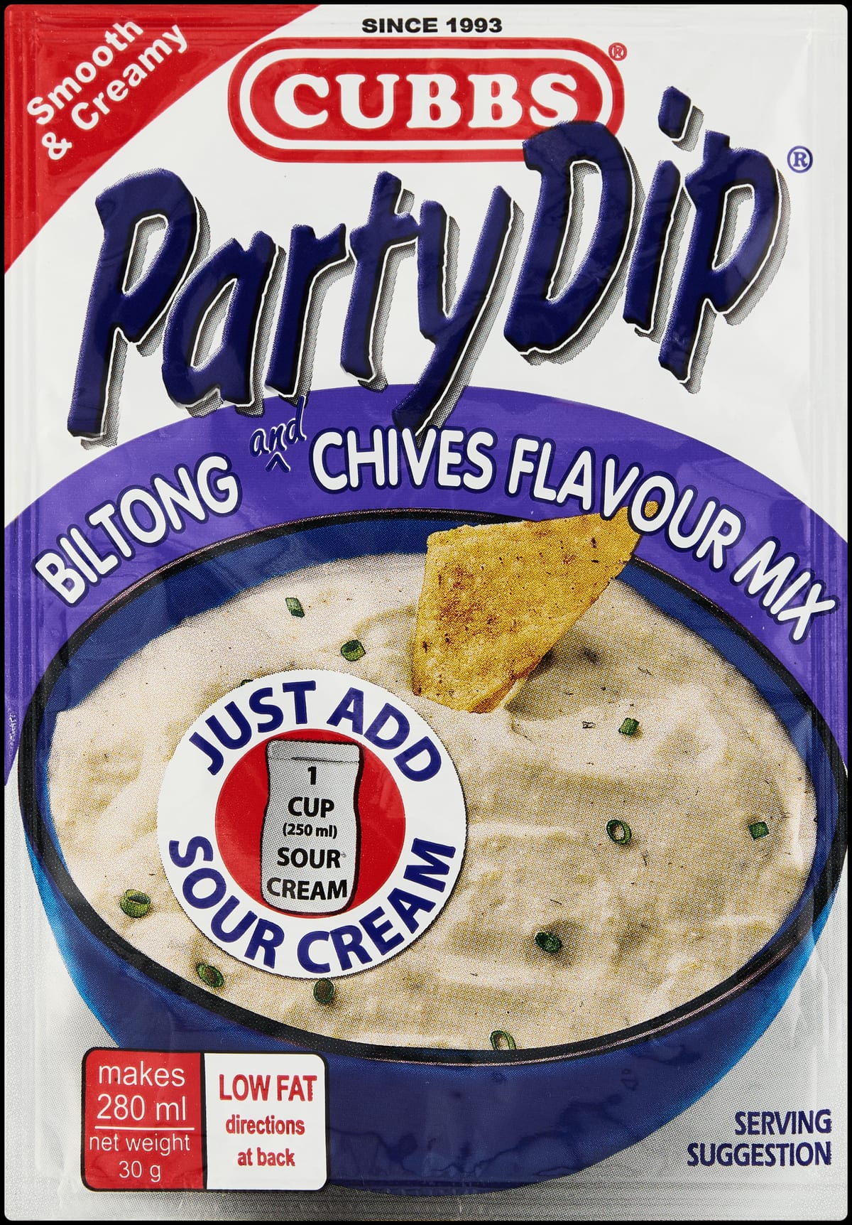 Party Dip — Biltong & Chives packet