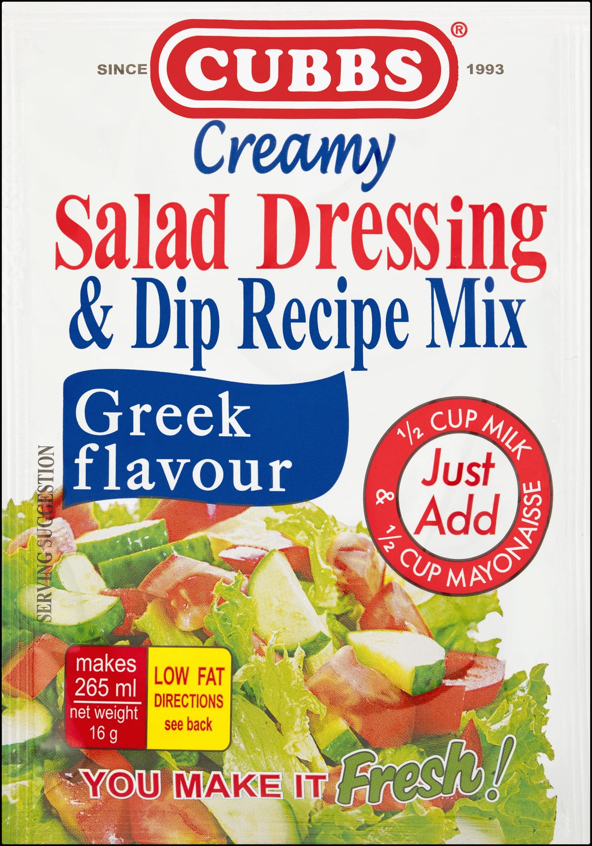 Salad Dressing — Greek packet