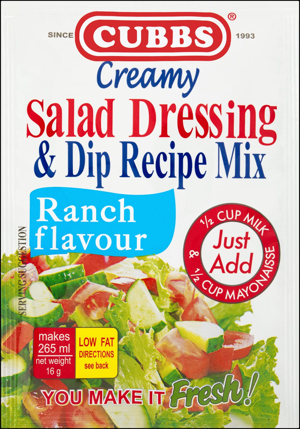 Salad Dressing — Ranch packet